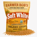 Farmer Bob's Organic Soft White Wheat Berries 5 lb bag, USDA organic non-GMO US-grown