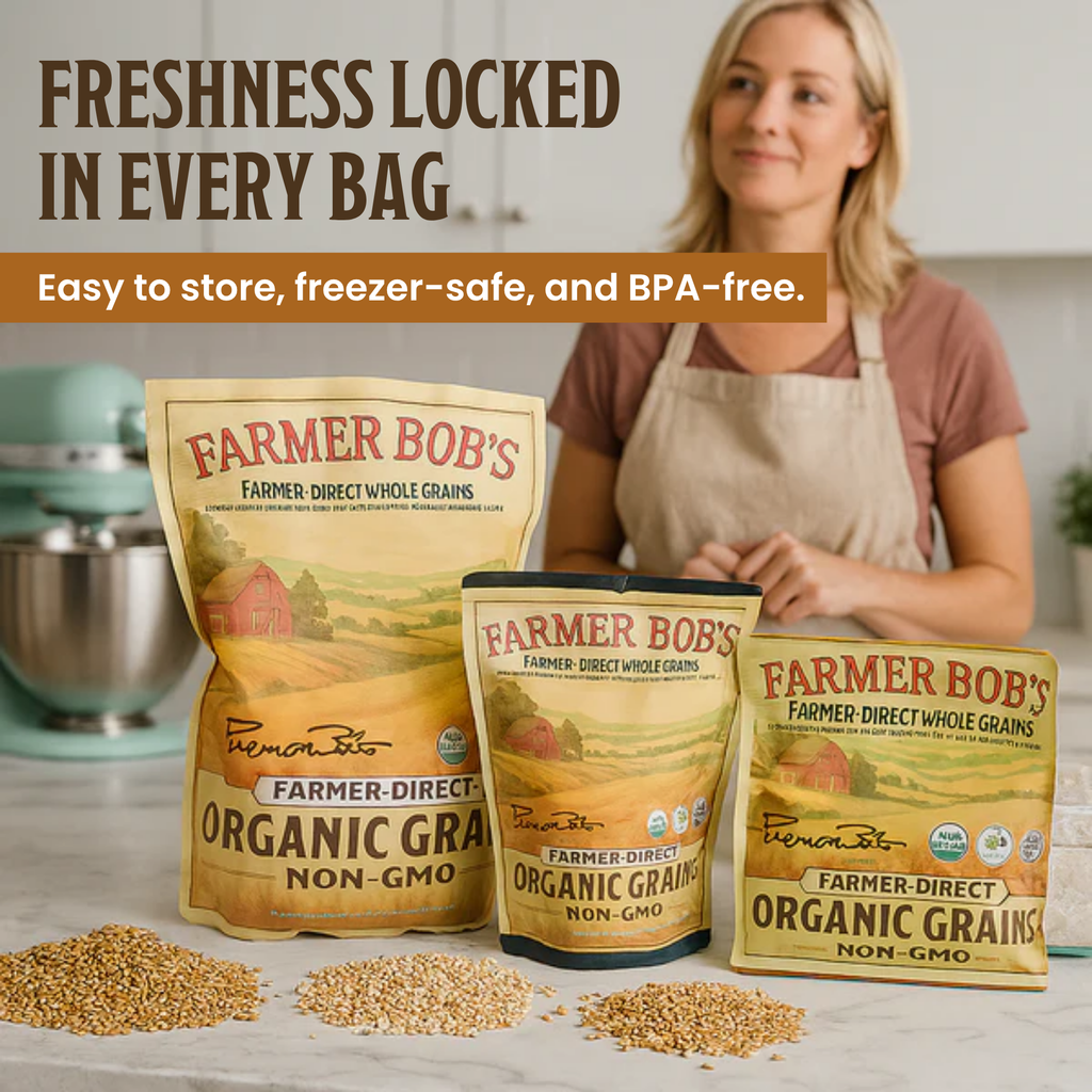 USDA Organic Brown Flax Seed Non-GMO Farmer Bob's Farmer-Direct