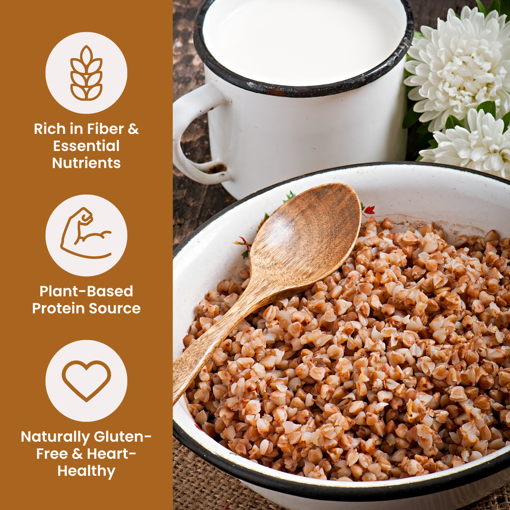 Farmer Bob's Organic Hulled Buckwheat Groats – USDA Organic, Non‑GMO, Farmer‑Direct, Glyphosate‑Free, Gluten‑Free Superfood trigo sarraceno organico Raw Buckwheat Groats Storage Bulk Bag