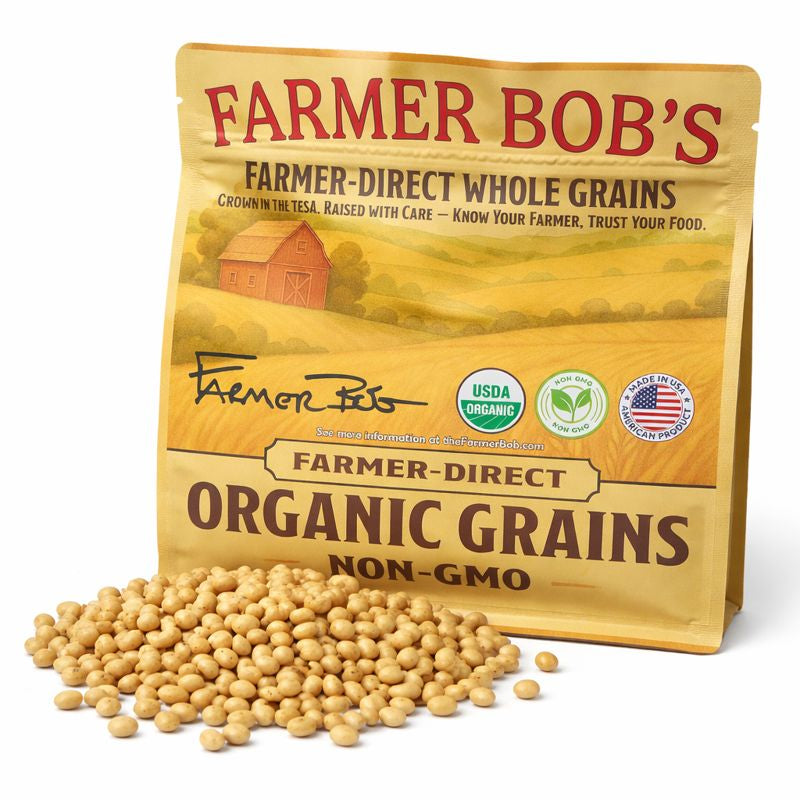 USDA Organic Soybeans Non-GMO Farmer Bob's Farmer-Direct