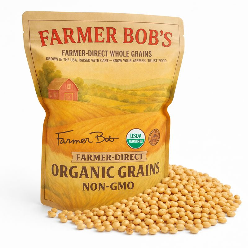 USDA Organic Soybeans Non-GMO Farmer Bob's Farmer-Direct
