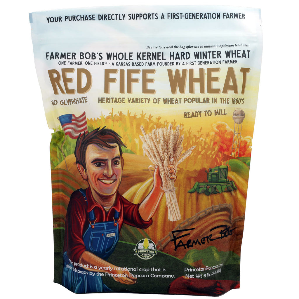 5lb Red Fife Hard Red Winter Wheat Whole Berries Heirloom Non-Hybrid Heritage Wheat No-Glyphosate